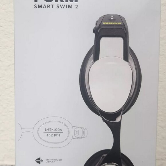 FORM Smart Swim 2 Goggles Black Yellow, For Swimming, Diving with LCD Stats - Picture 3 of 4